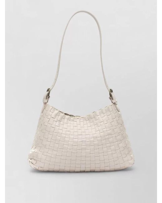 Dragon Diffusion Hobo Salvage Medium Leather Shoulder Bag in White ...