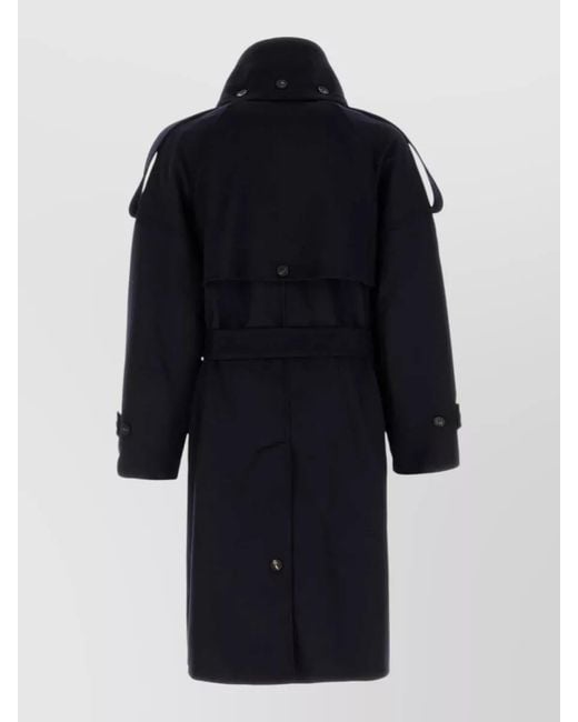 Ferragamo Black Cashmere Wool Coat for men