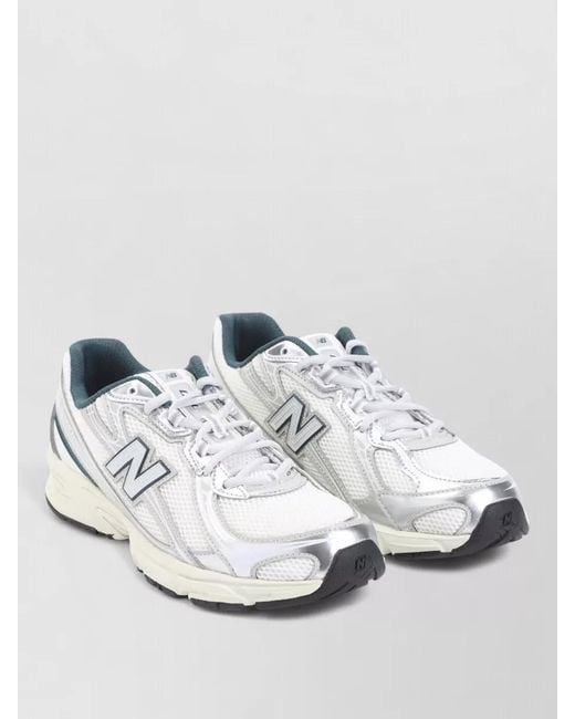 New Balance Metallic 740 Mesh Sneakers Rubber Sole Design