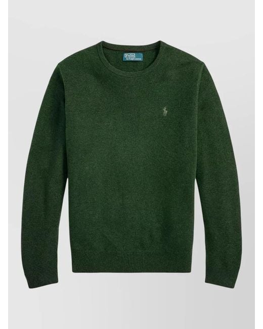 Polo Ralph Lauren Green Long Sleeve Crew Neck Regular Top for men