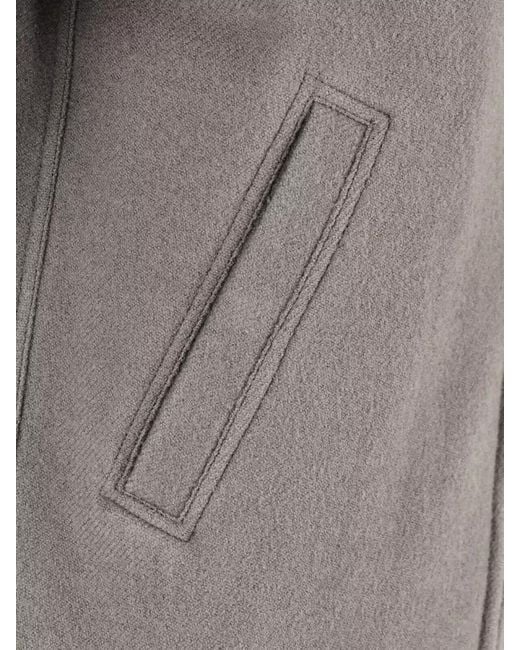 Rick Owens Gray Casual Long Sleeve Coat Easy Care for men