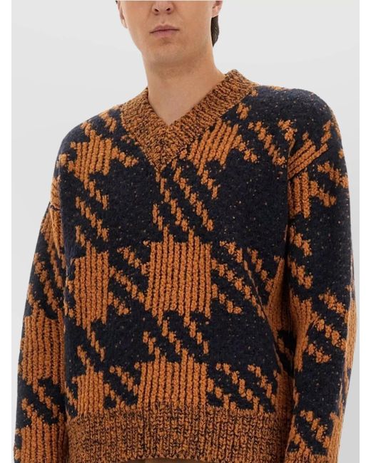 Dries Van Noten Brown Wool Jumper for men