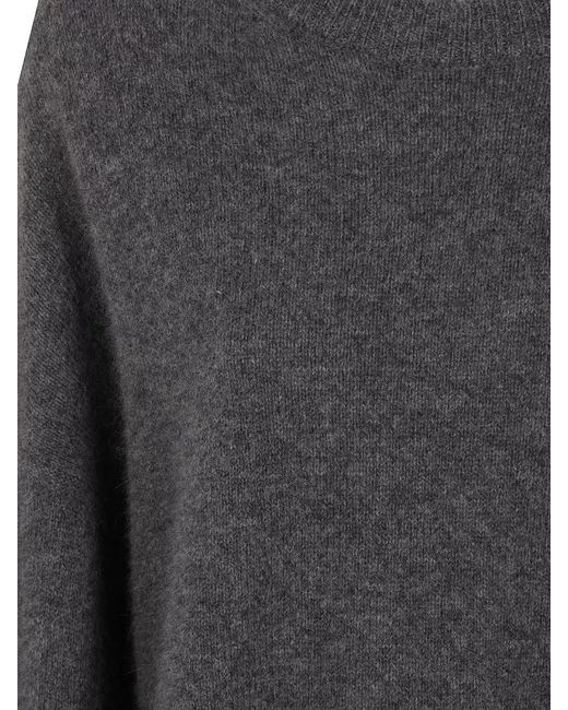 Loulou de Saison Gray Wool Yak Crewneck Sweater