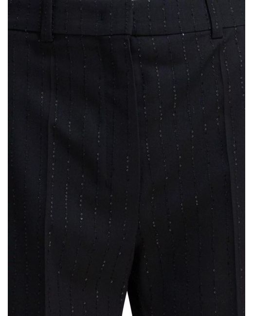Max Mara Black Wool Tailored Shorts