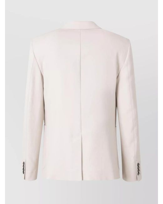 AMI Natural Cotton Single-Breasted Blazer for men