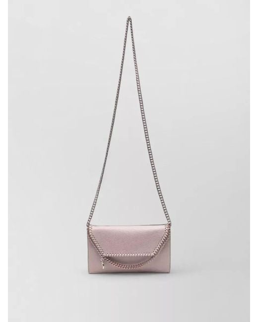 Stella McCartney White Falabella Polyester Clutch Bag