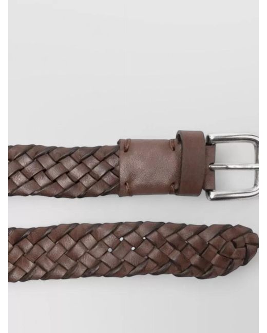 P.A.R.O.S.H. Brown Braided Belt Adjustable Length Two Point Five