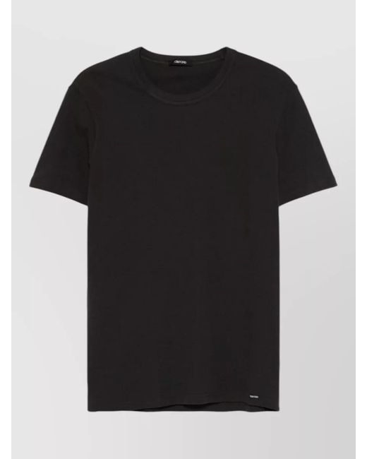 Tom Ford Black Logo-Tag Jersey Underwear T-Shirt for men