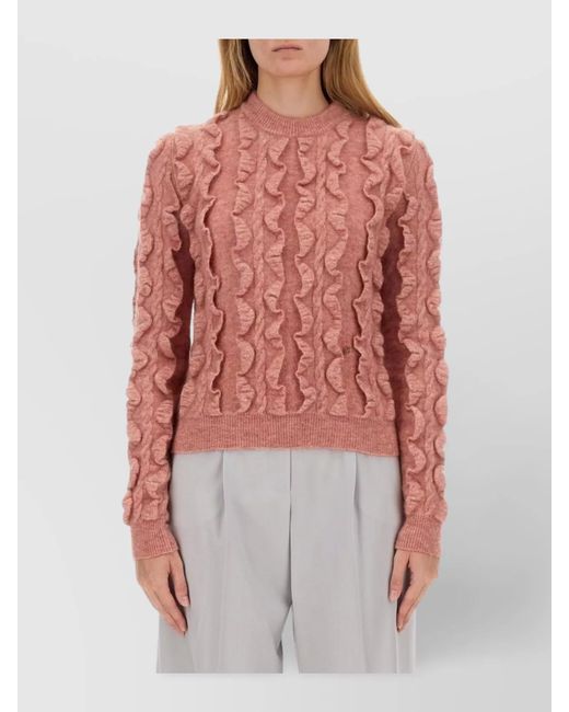 Moschino White Wool-Blend Jumper