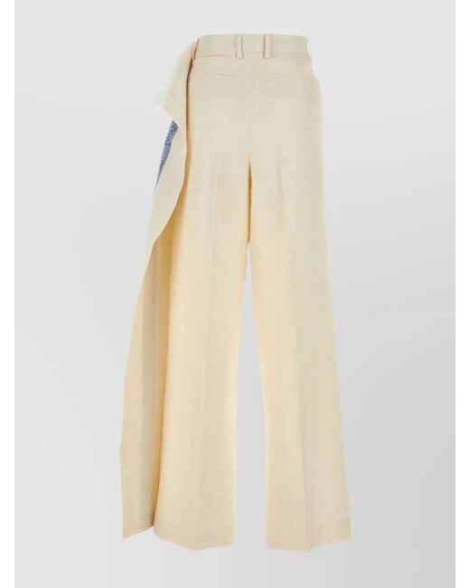 J.W. Anderson Natural Wide-Leg Trousers