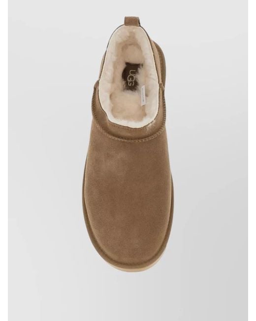 Ugg Brown Leather Slippers for men