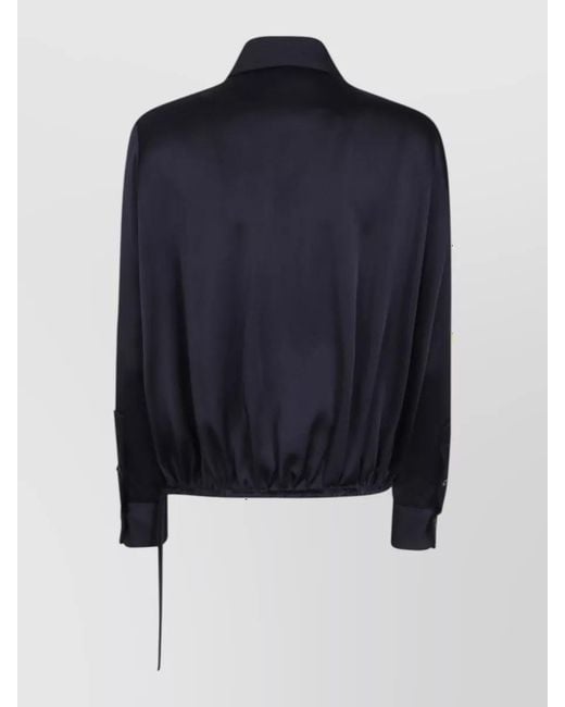 Semicouture Blue Printed Blouse