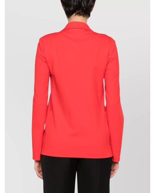 Harris Wharf London Pink Single-Breasted Blazer