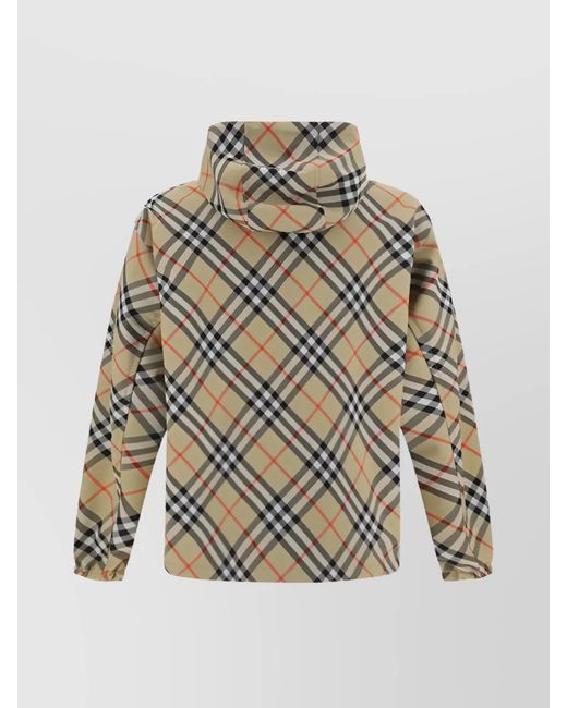 Burberry White Embroidered Reversible Jacket for men