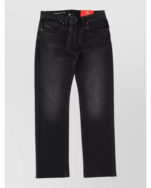 DIESEL Blue Straight-Leg Trousers for men