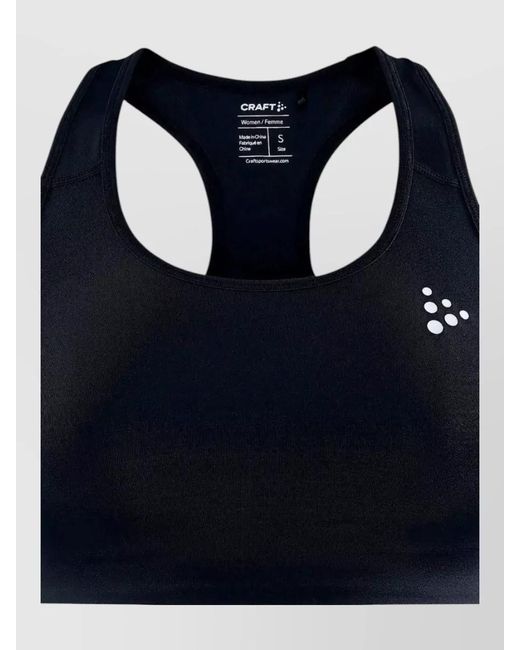 C.r.a.f.t Blue Motion Bra Elasticated Band Racerback Design