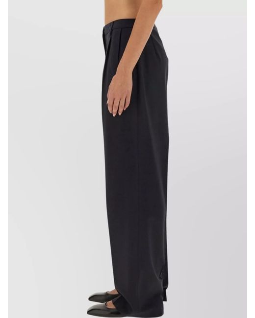 Aspesi Blue Regular-Fit Wide-Leg Trousers
