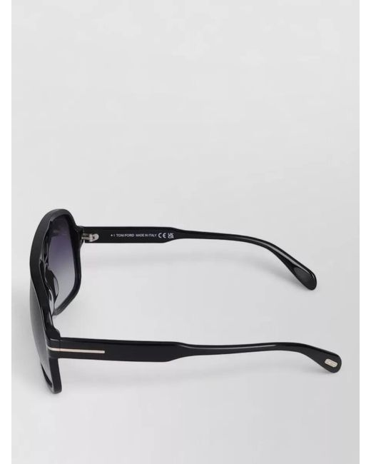 Tom Ford Metallic Sunglasses Ft0884 Square Gradient Lenses