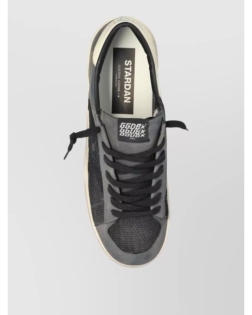 Golden Goose Deluxe Brand Black Leather Low-Top Sneakers for men