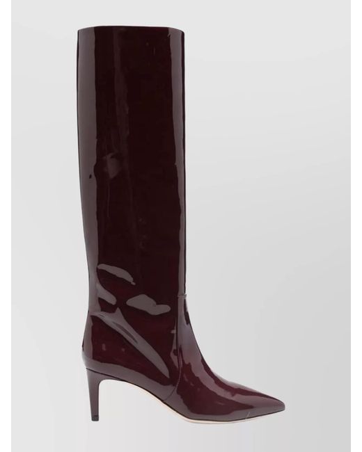 Paris Texas Brown Leather Stiletto Boots