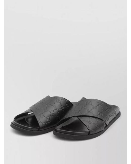 Gucci Multicolor Leather Slide Sandals for men