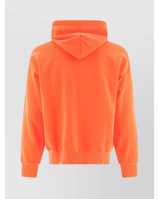 Carhartt Orange Cotton Hooded Sweatshirt for men