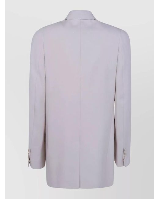 Maison Margiela Purple Double Breasted Blazer Tailored Fit