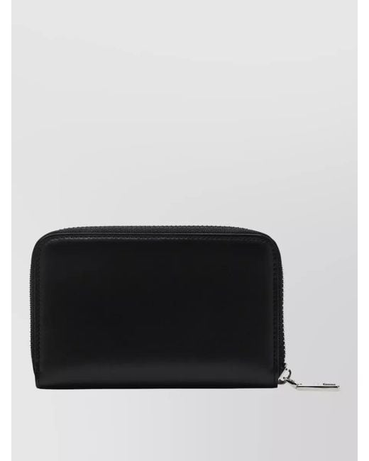 Dolce & Gabbana Black Zip Around Wallet And Cardholder Logo for men