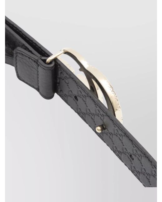 Gucci Gray Leather Belt