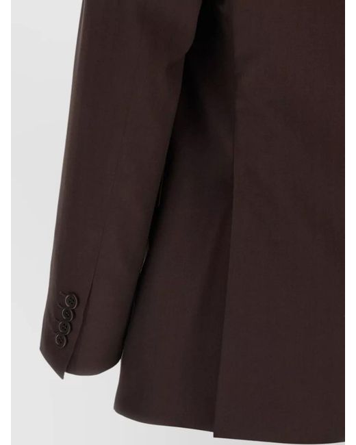 Brioni Brown Wool Single-Breasted Suit for men
