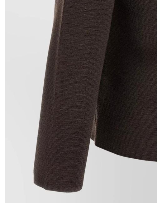 Zanone Black Sahara Collared Cardigan Jacket Long Sleeves for men
