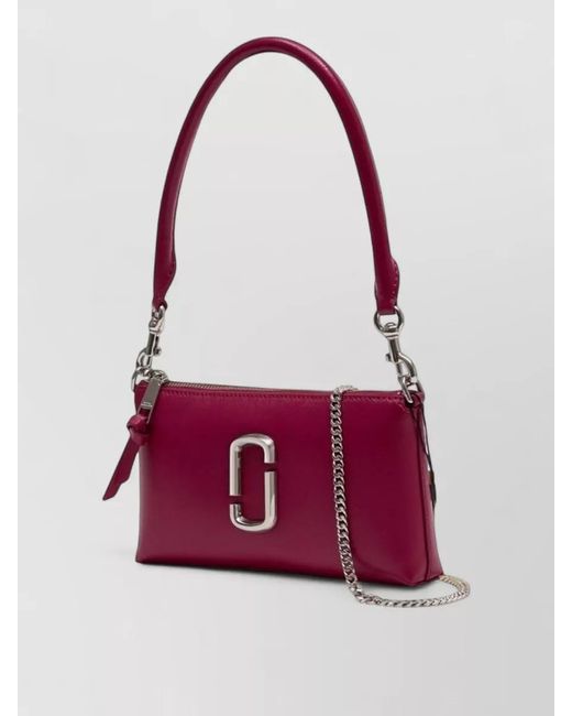 Marc Jacobs Purple Leather Shoulder Bag