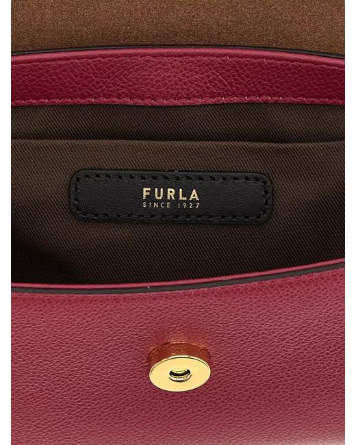 Furla Purple Moonlight Micro Crossbody Bag Detachable Strap