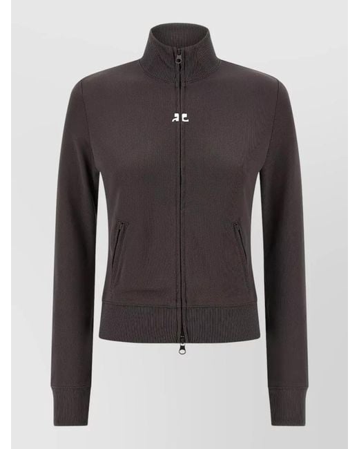Courreges Black Polyester Sweatshirt
