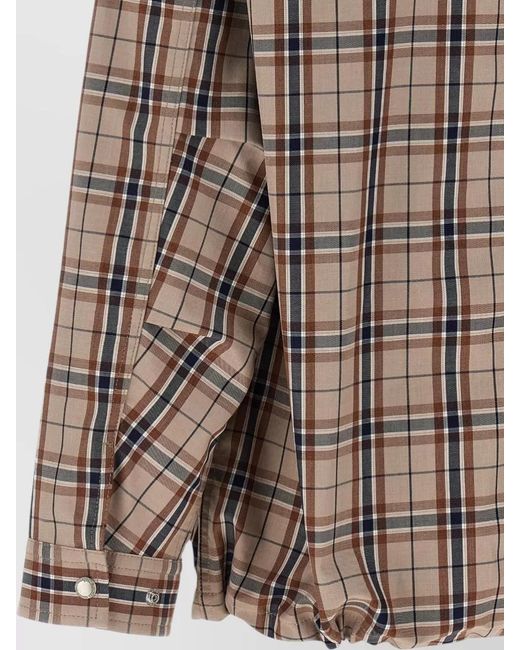 Comme des Garçons Brown Checked Overshirt Jacket for men