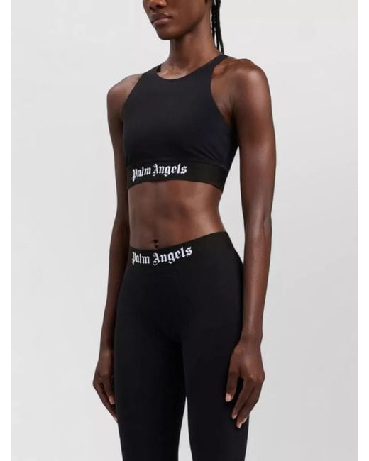 Palm Angels Black Racerback Sleeveless Lounge Top Underwear