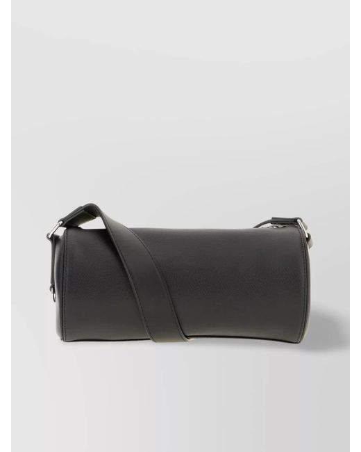 McQueen Black Canvas Crossbody Bag for men