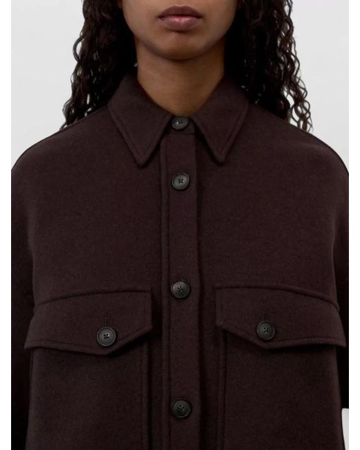 Closed Brown Oversized Single Breasted Coat