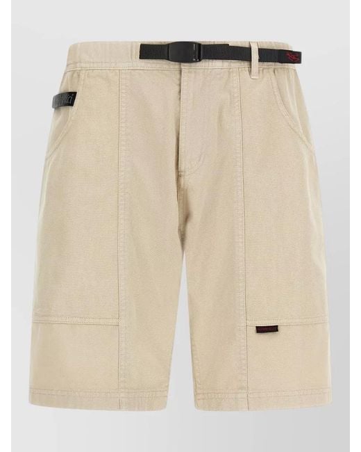 Gramicci Natural Gadget Bermuda Shorts Belt Loops Pockets for men