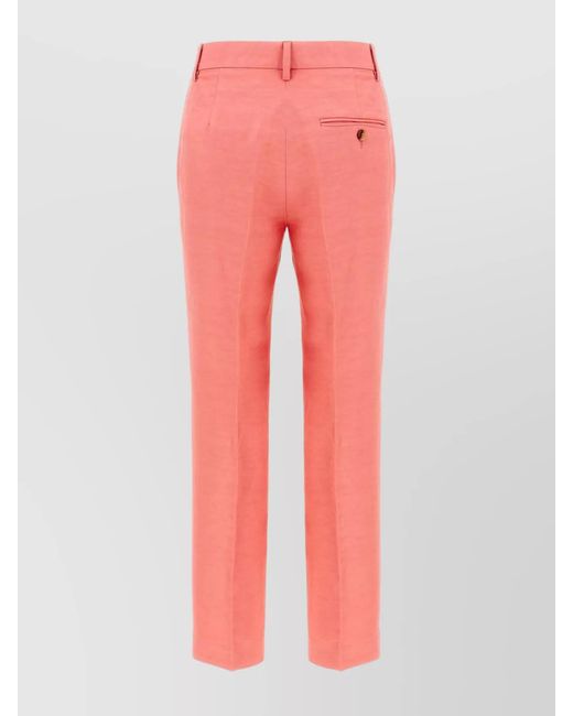 Alberto Biani Pink Straight Trousers