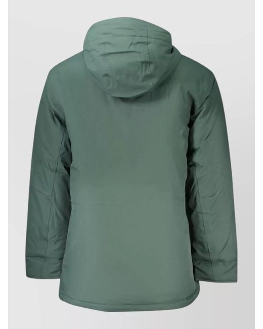 Timberland Green Quilted Hooded Puffer Jacket for men