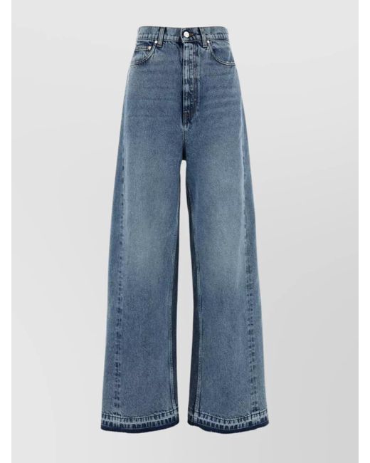 Stella McCartney Blue Denim Wide-Leg Jeans