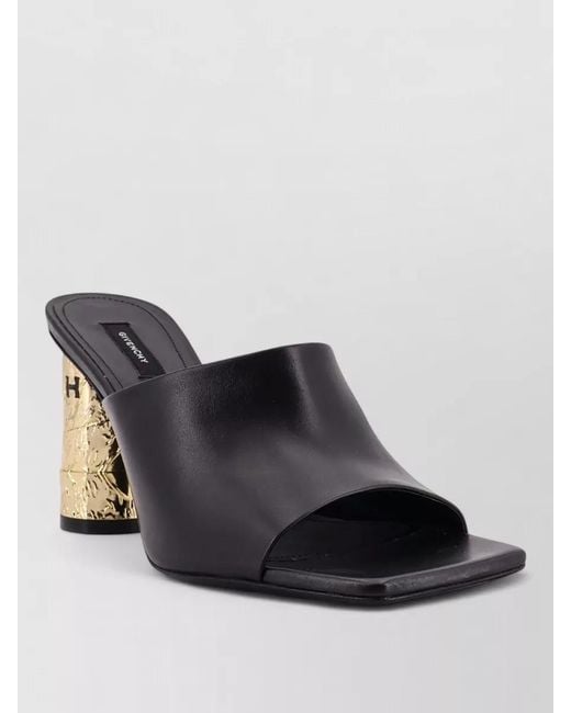 Givenchy Black Leather Sandals