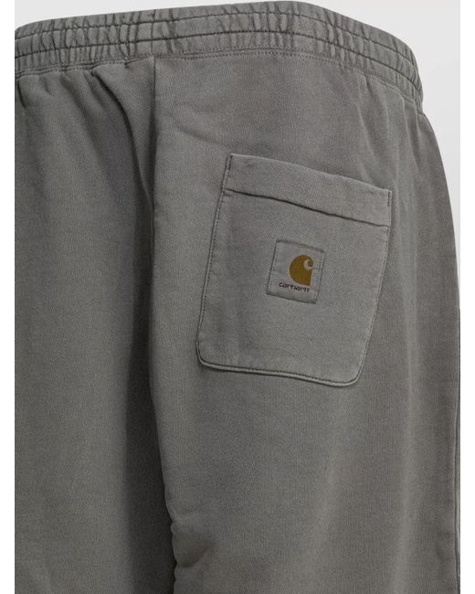 Carhartt Gray Nelson Sweat Shorts Back Pocket Design for men