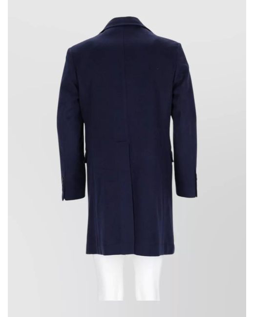 Colamarino Blue Single Breasted Coat for men