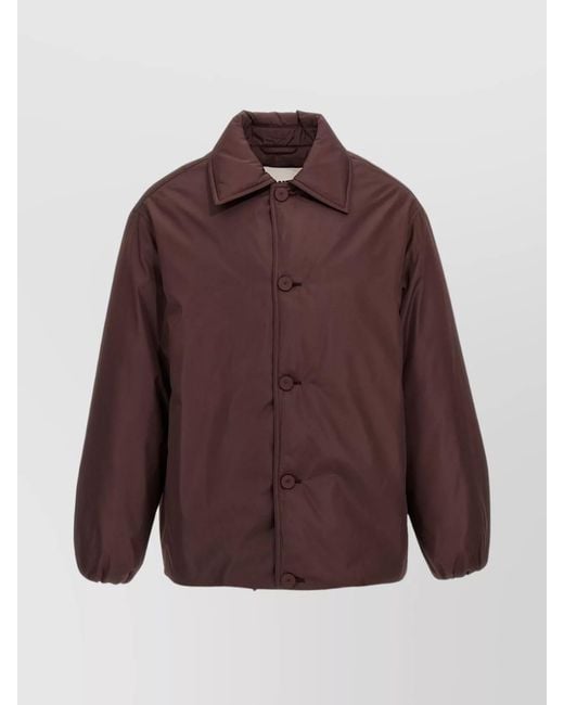 Jil Sander Brown Down Blouson 08 Jacket for men