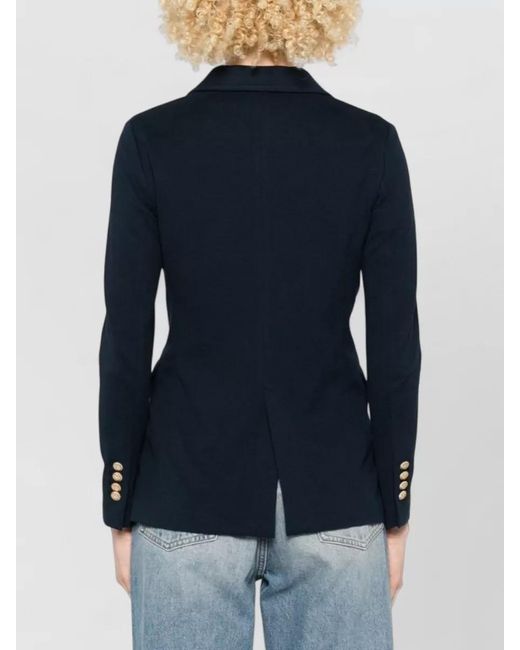 Circolo 1901 Blue Cotton Double Breasted Tailored Jacket