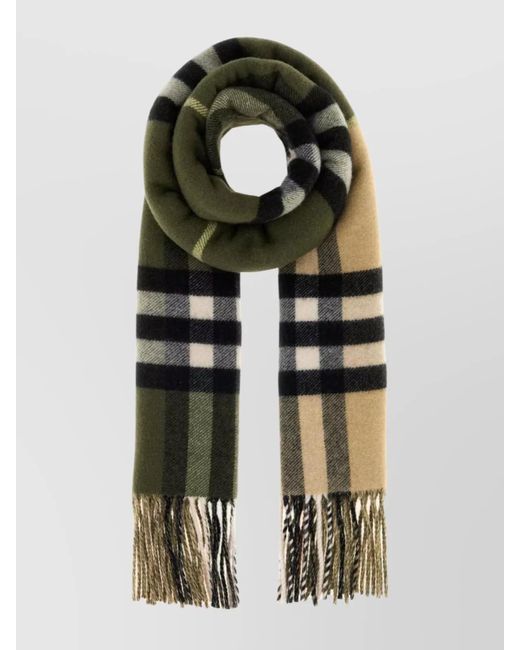 Burberry Multicolor Embroidered Cashmere Scarf