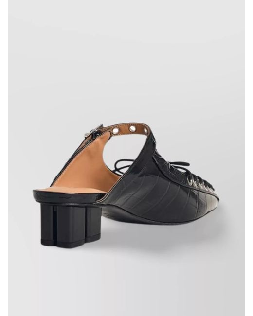 Ganni Multicolor Lace-Up Mules