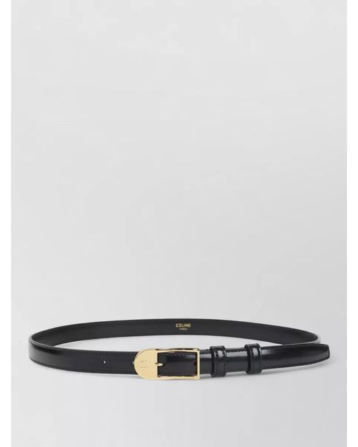 Céline White Bc 25 Belt Adjustable Taurillon Leather